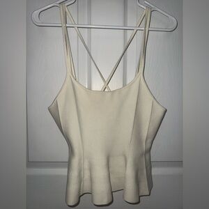 Millibon Cream Cross-Back Camisole